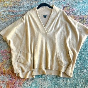 Theory Camel 100% Cashmere Sweater size Small
